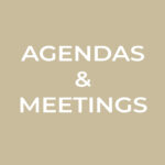 Link to agendas and meetings